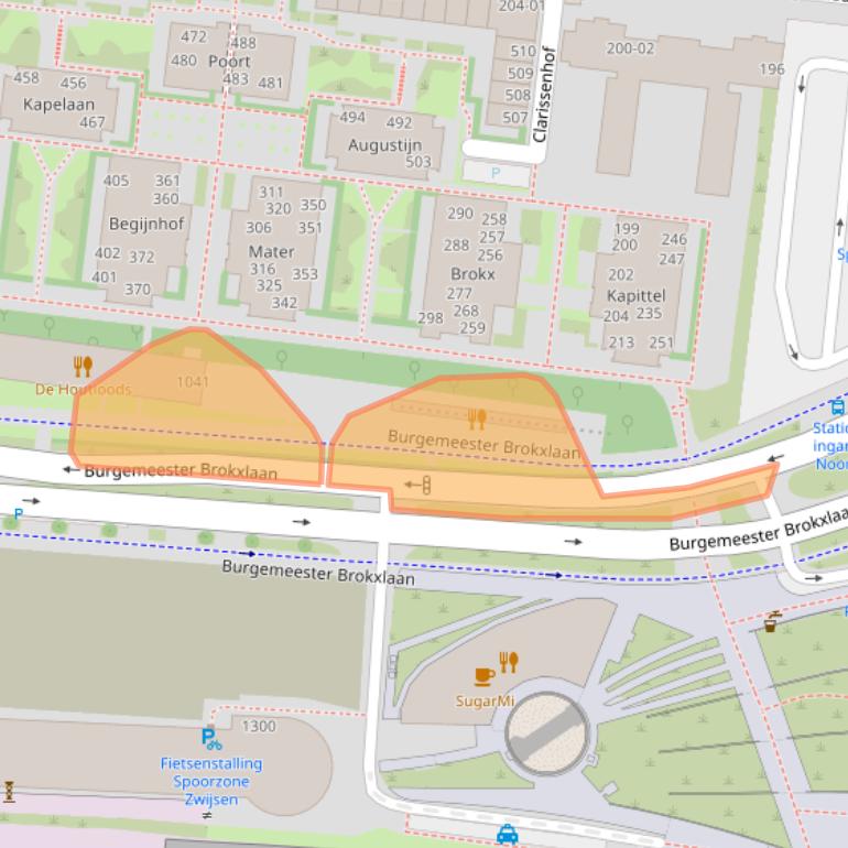 Kaart van postcodegebied 5041RP.