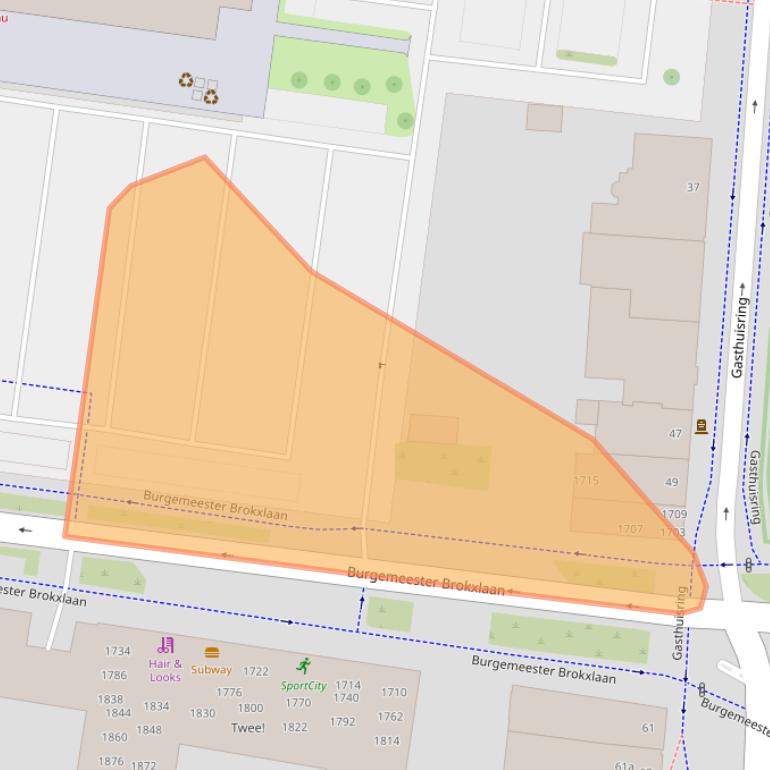 Kaart van postcodegebied 5041RS.