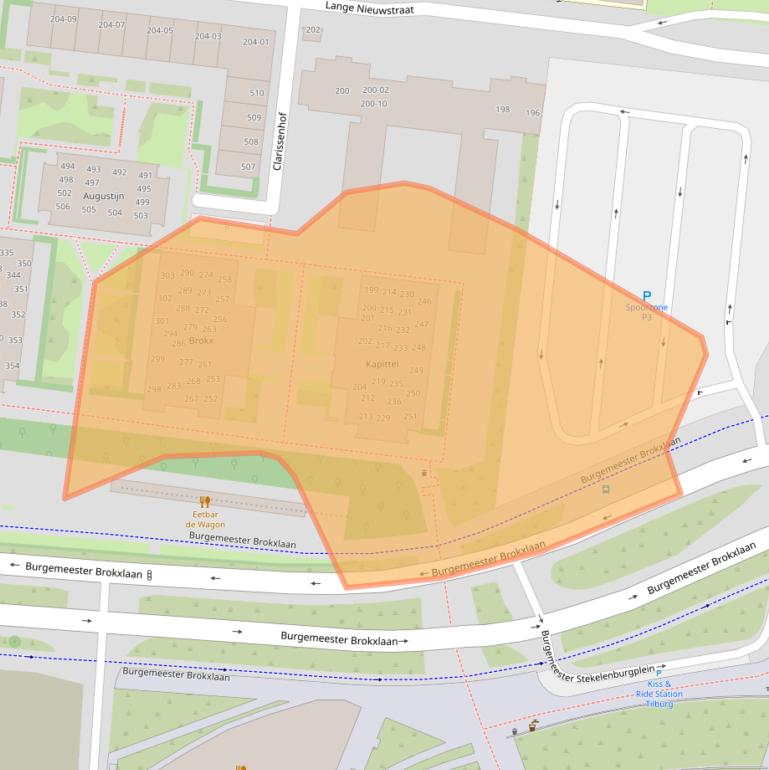 Kaart van postcodegebied 5041RV.