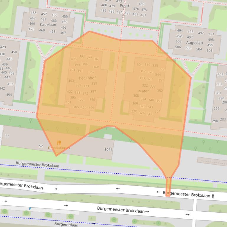 Kaart van postcodegebied 5041RW.