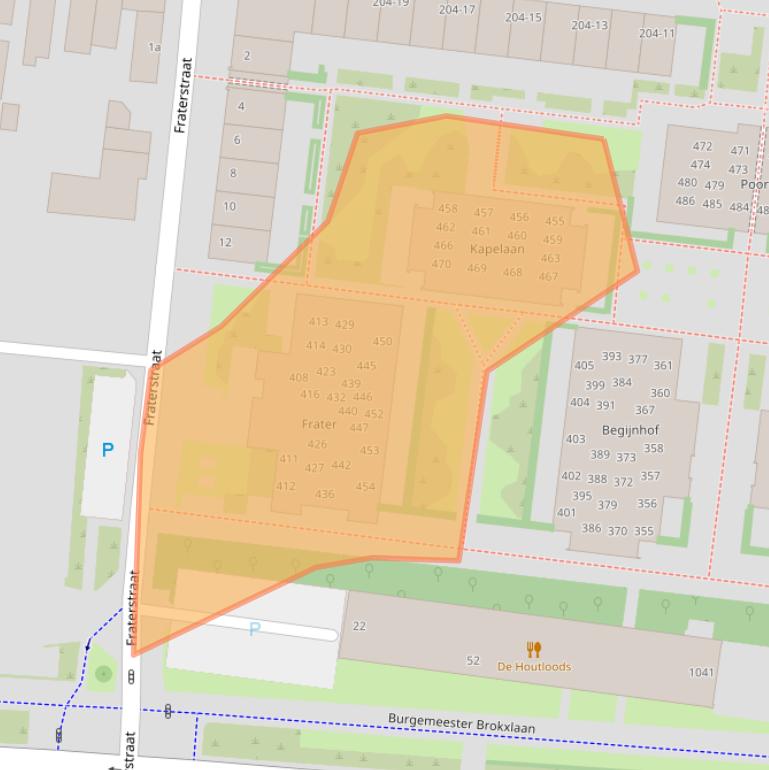 Kaart van postcodegebied 5041RX.
