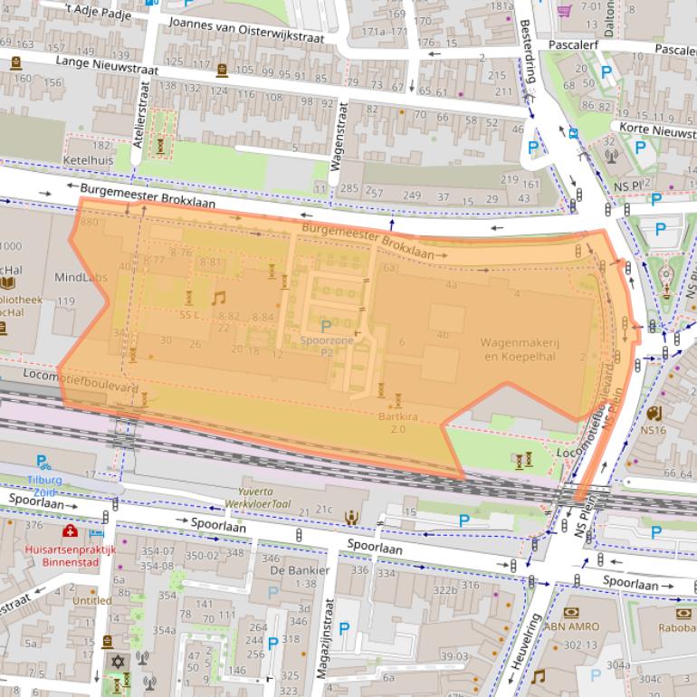 Kaart van postcodegebied 5041SB.