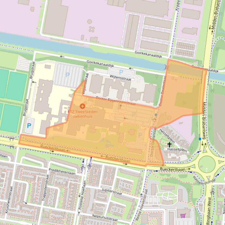 Kaart van postcodegebied 5042AD.