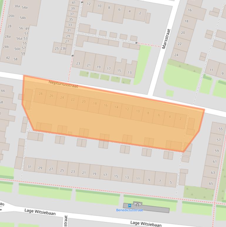 Kaart van postcodegebied 5042AM.