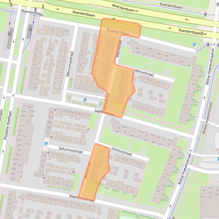 Kaart van postcodegebied 5042AP.