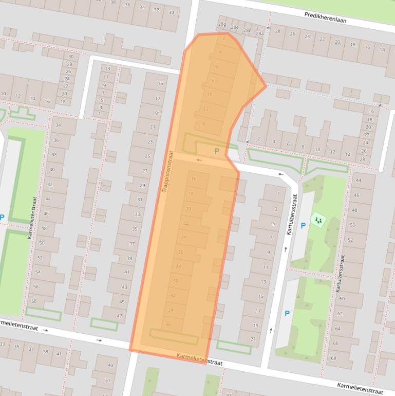 Kaart van postcodegebied 5042BA.