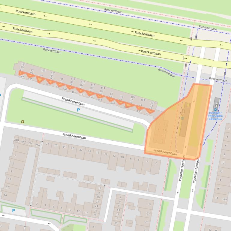 Kaart van postcodegebied 5042CA.