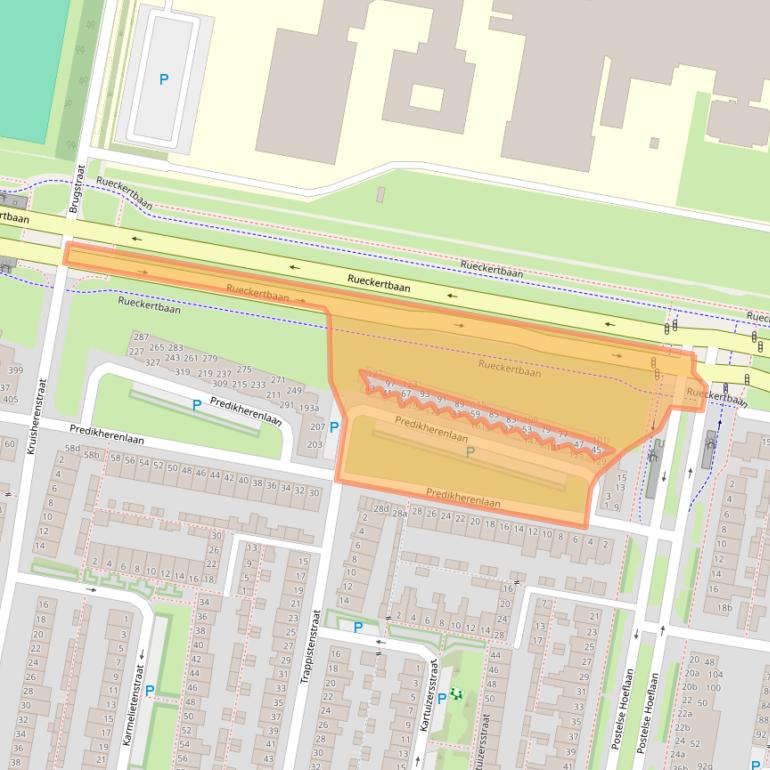 Kaart van postcodegebied 5042CC.