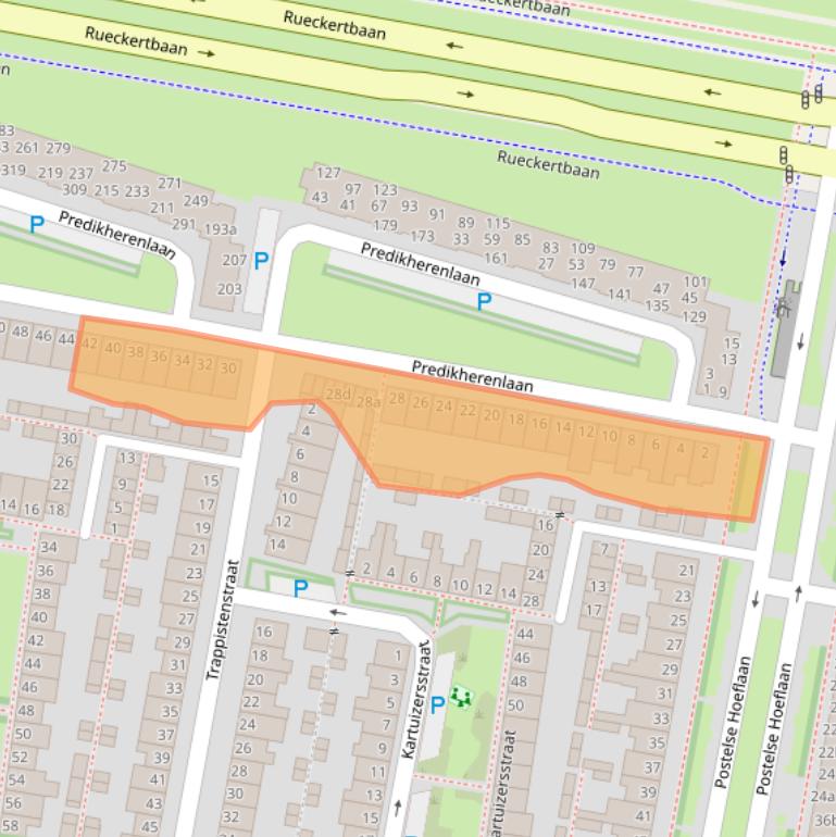 Kaart van postcodegebied 5042CM.