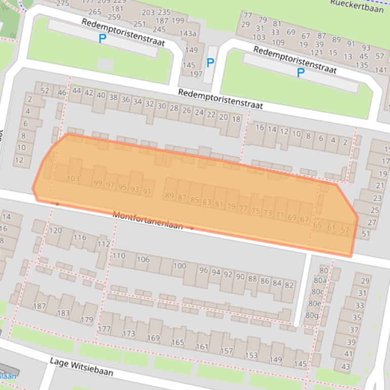 Kaart van postcodegebied 5042CV.