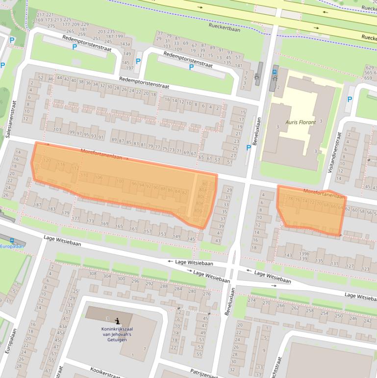 Kaart van postcodegebied 5042CX.