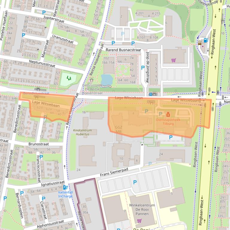 Kaart van postcodegebied 5042DA.