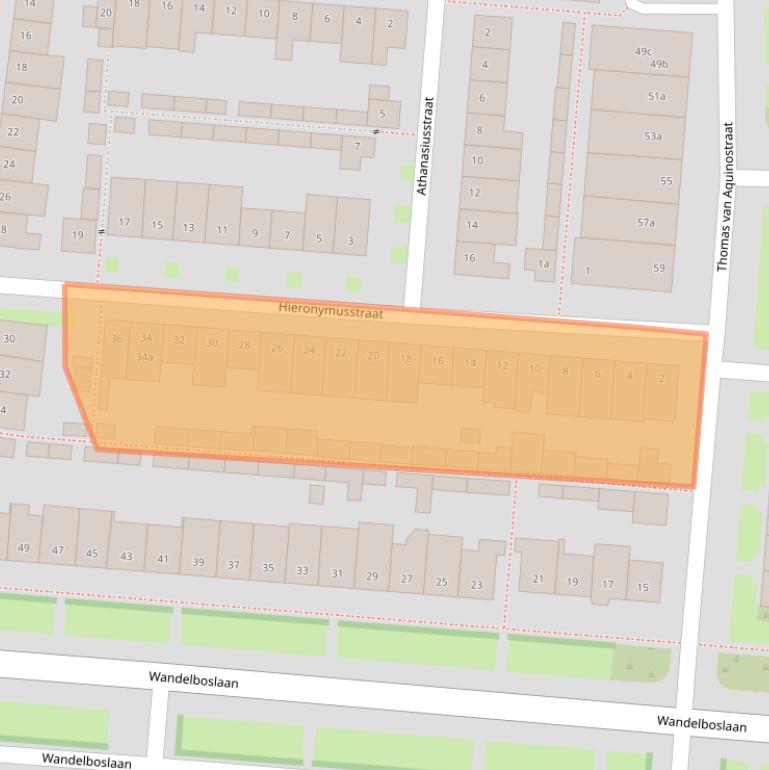 Kaart van postcodegebied 5042EX.