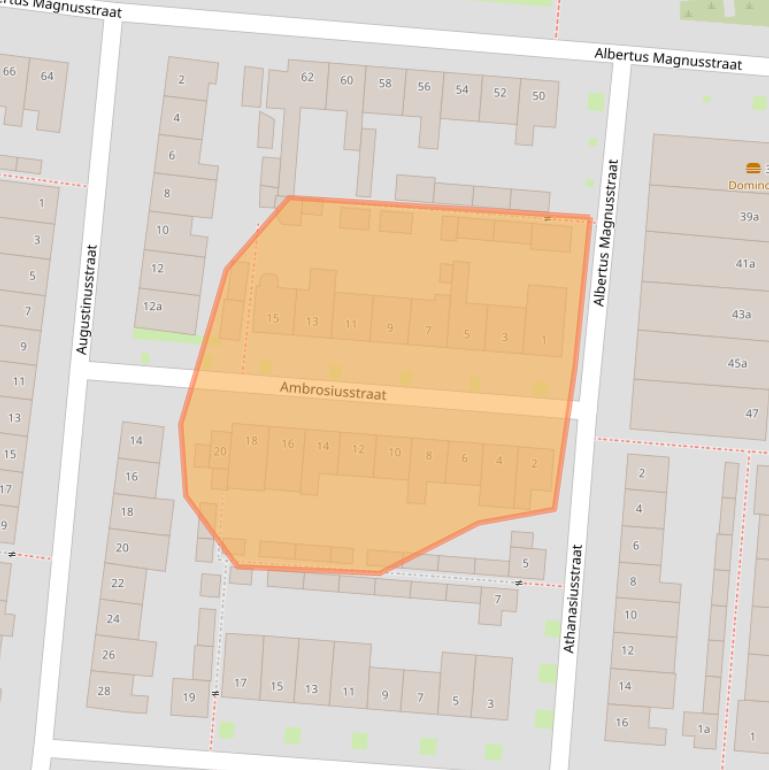 Kaart van postcodegebied 5042EZ.