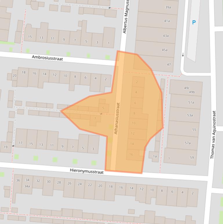Kaart van postcodegebied 5042GA.