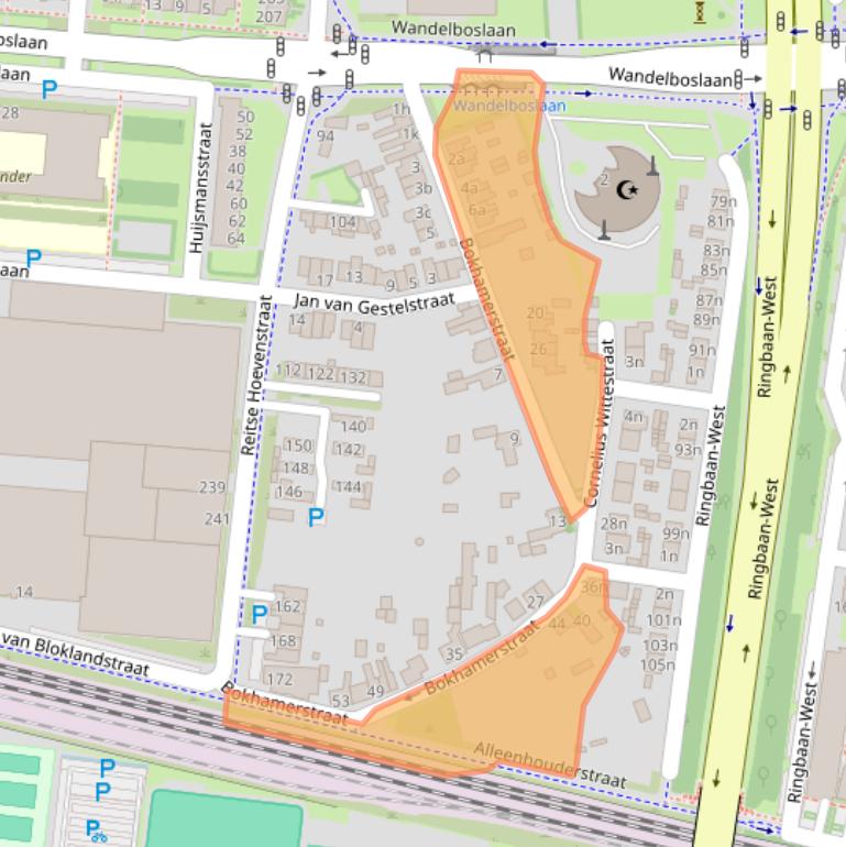 Kaart van postcodegebied 5042GE.