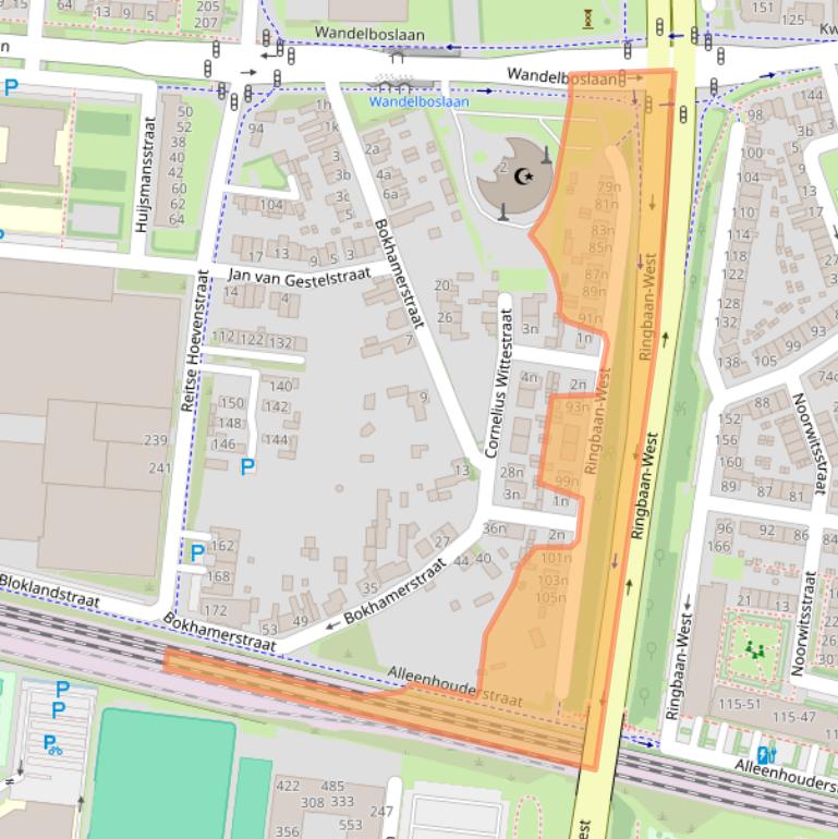 Kaart van postcodegebied 5042GK.