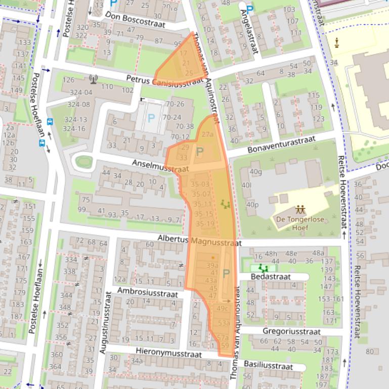 Kaart van postcodegebied 5042HA.