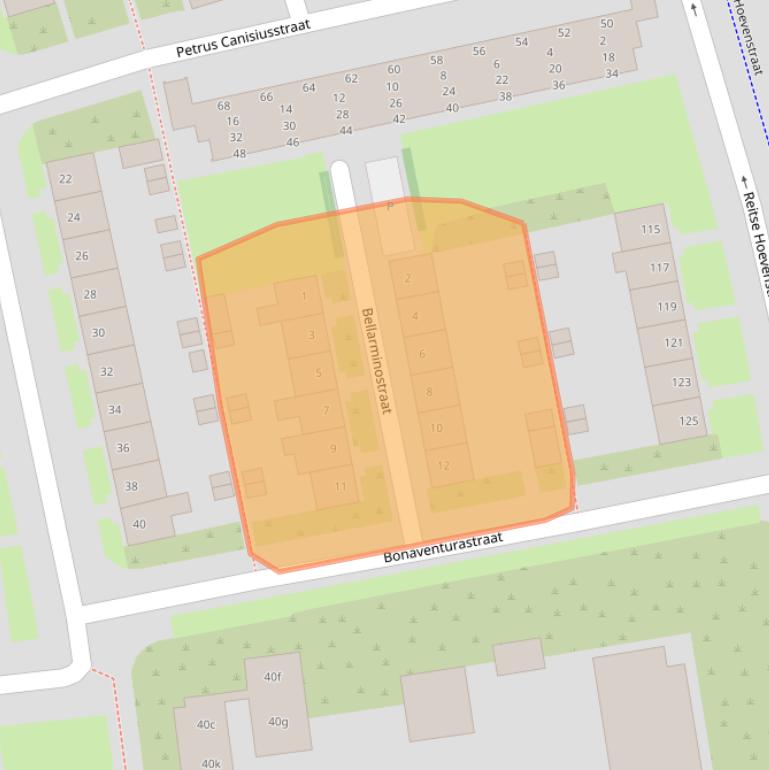 Kaart van postcodegebied 5042HG.