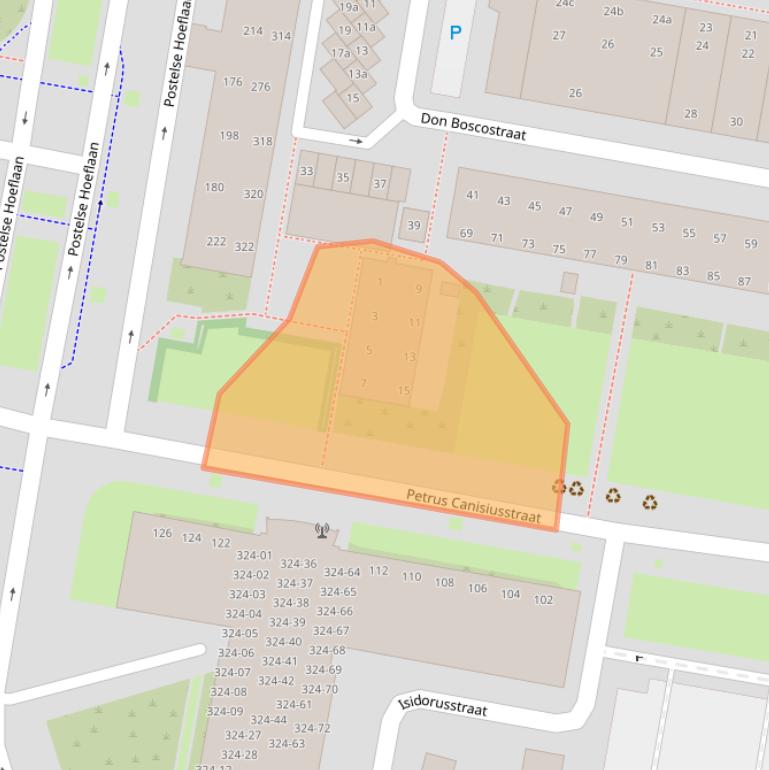 Kaart van postcodegebied 5042HH.