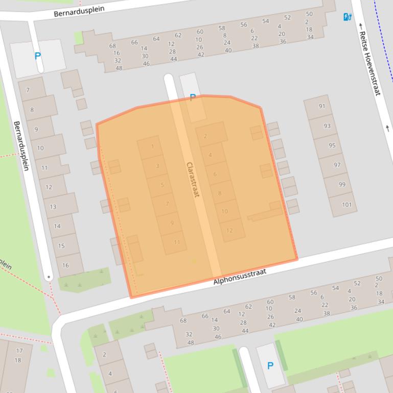 Kaart van postcodegebied 5042HK.