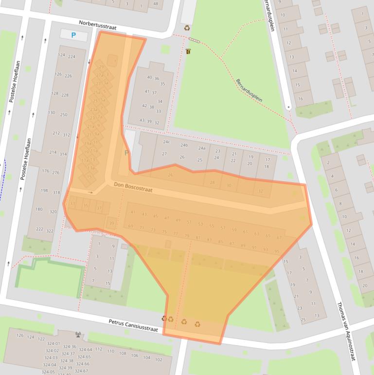 Kaart van postcodegebied 5042HL.