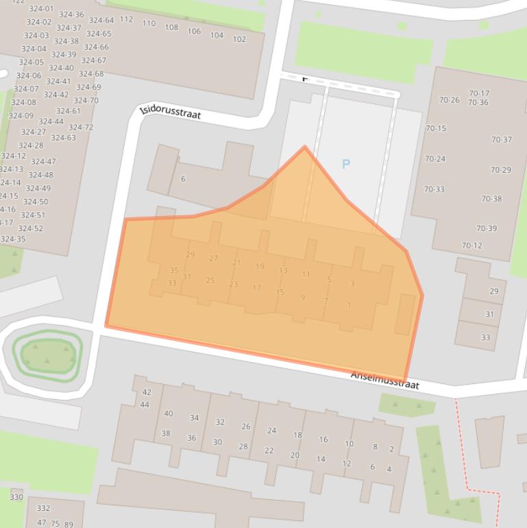 Kaart van postcodegebied 5042JG.