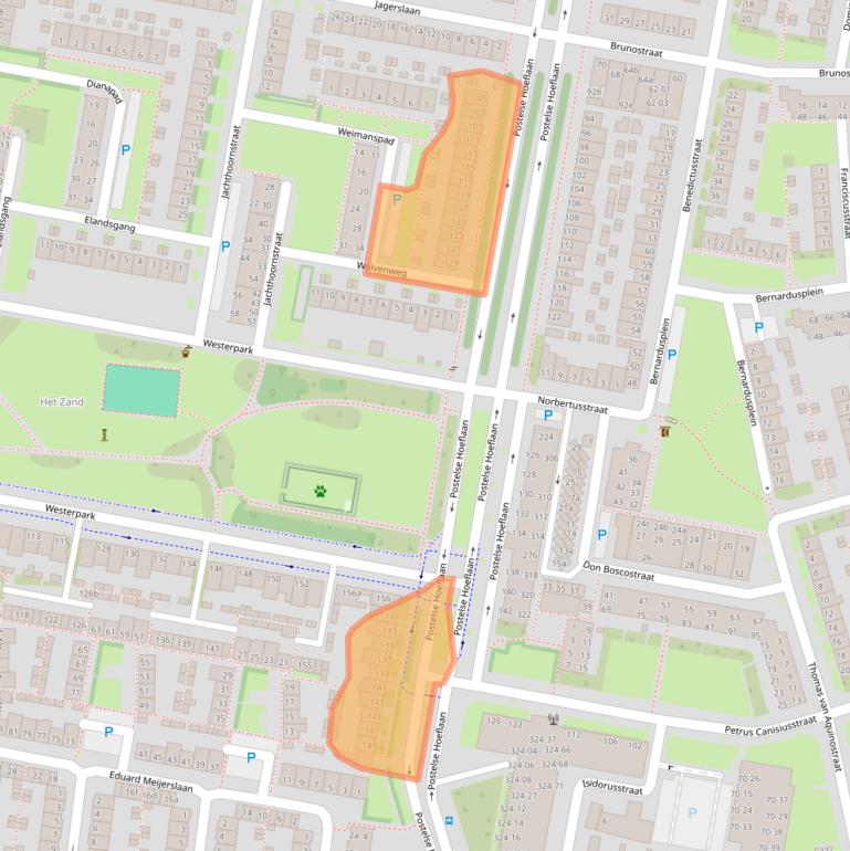 Kaart van postcodegebied 5042KD.