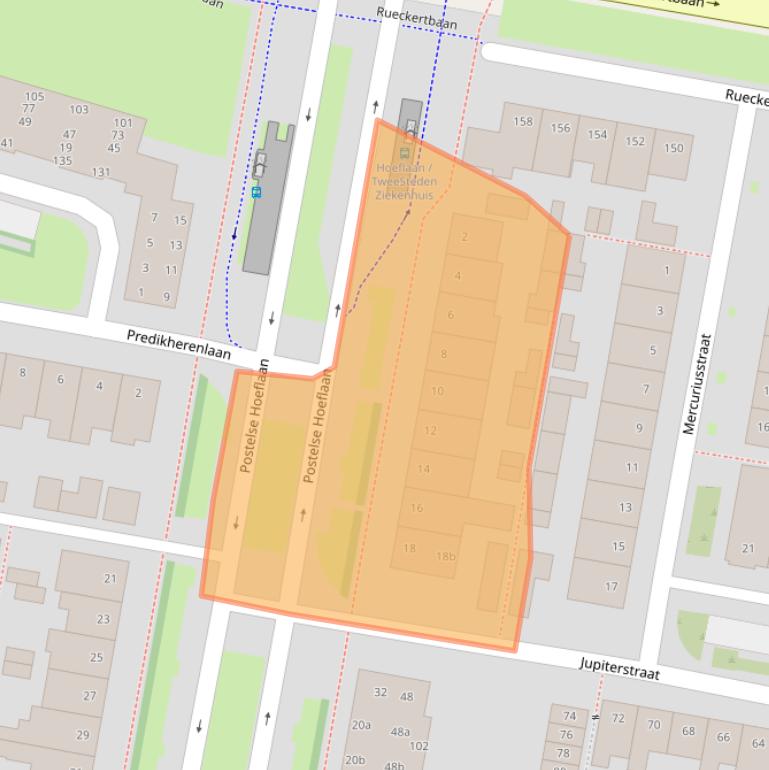 Kaart van postcodegebied 5042KG.