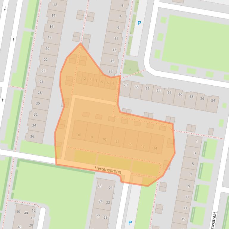 Kaart van postcodegebied 5042LE.