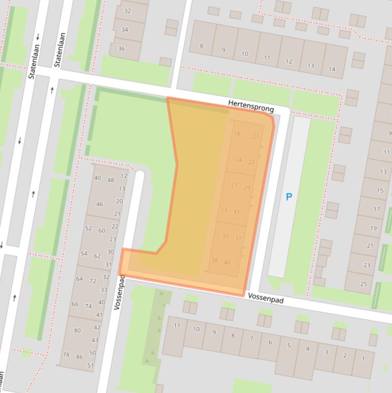 Kaart van postcodegebied 5042LG.