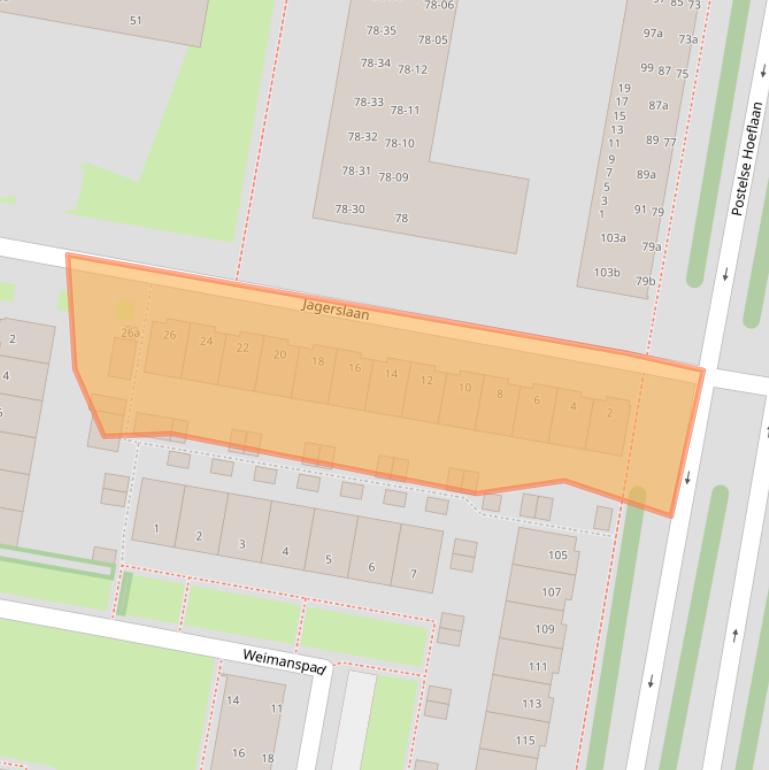 Kaart van postcodegebied 5042LK.