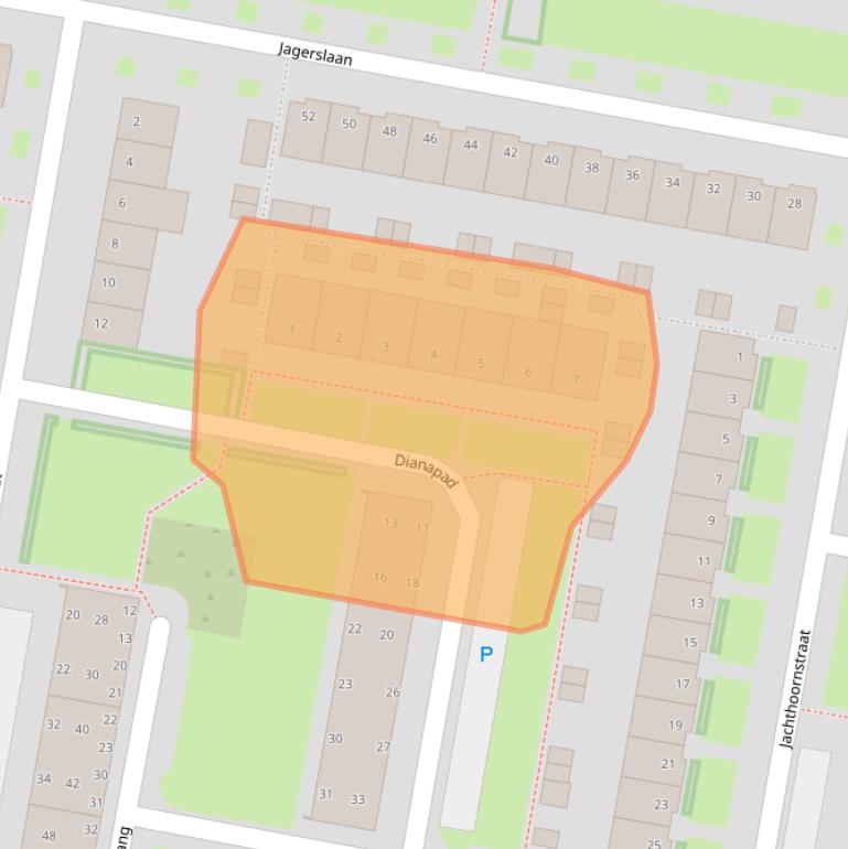 Kaart van postcodegebied 5042LM.