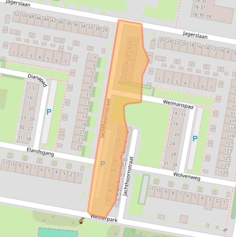 Kaart van postcodegebied 5042LT.