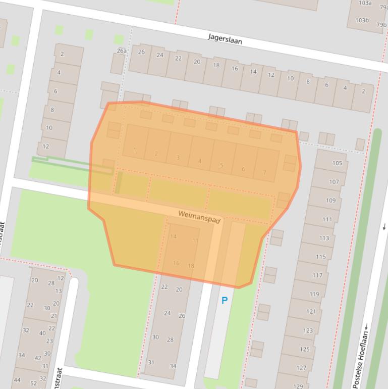 Kaart van postcodegebied 5042LV.