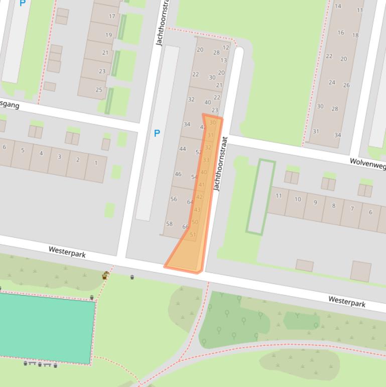 Kaart van postcodegebied 5042LZ.