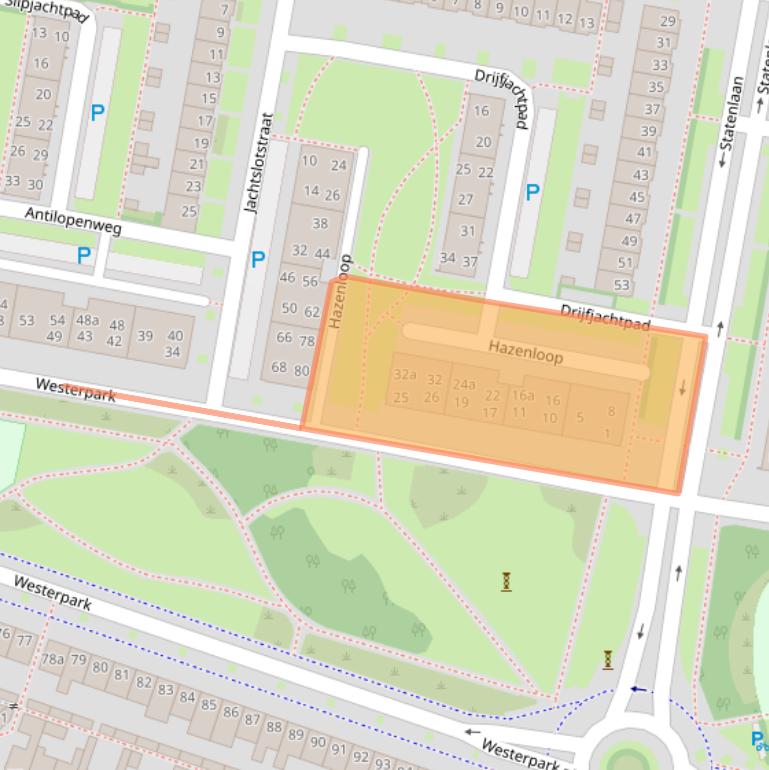 Kaart van postcodegebied 5042ME.