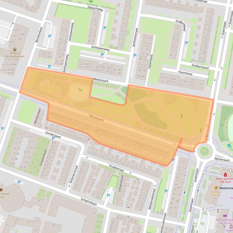 Kaart van postcodegebied 5042MH.