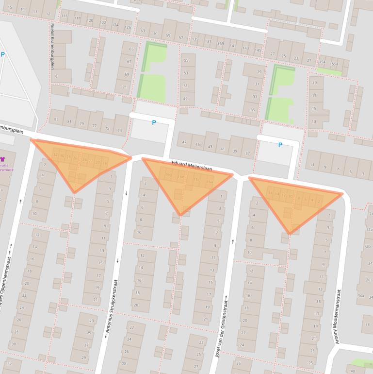 Kaart van postcodegebied 5042MP.