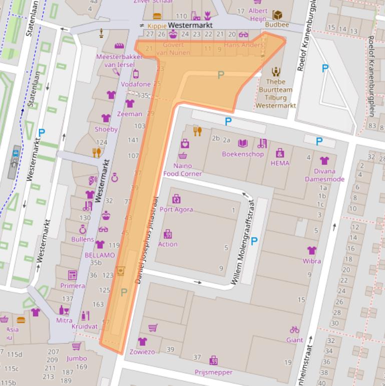 Kaart van postcodegebied 5042MR.