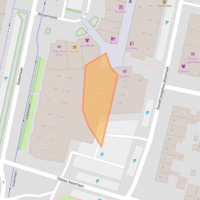 Kaart van postcodegebied 5042MV.