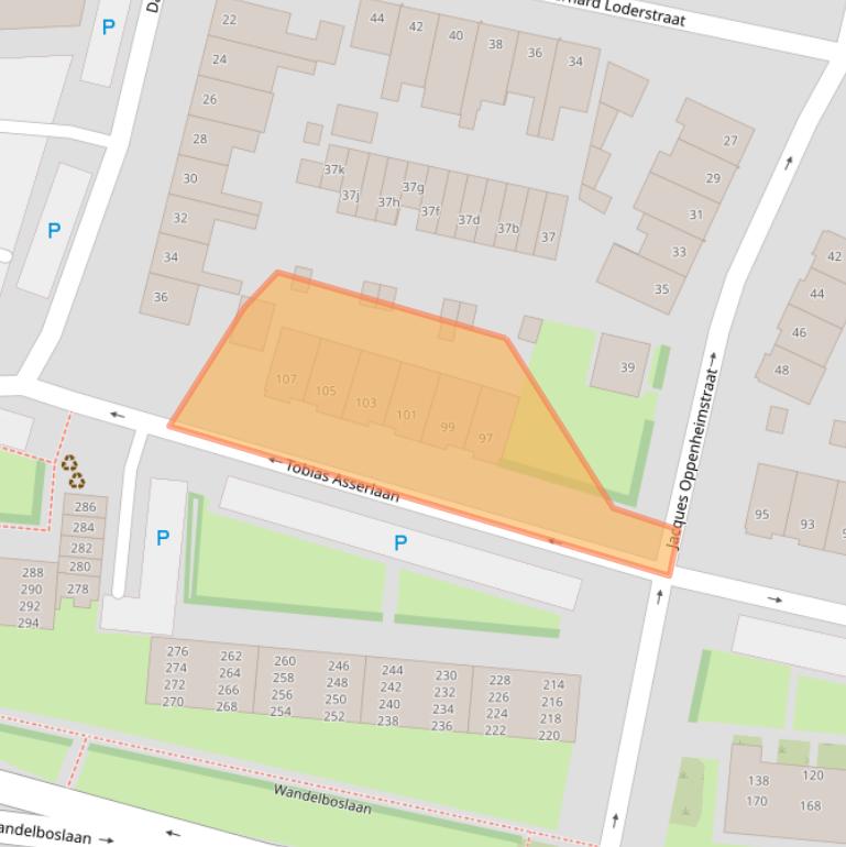 Kaart van postcodegebied 5042NR.