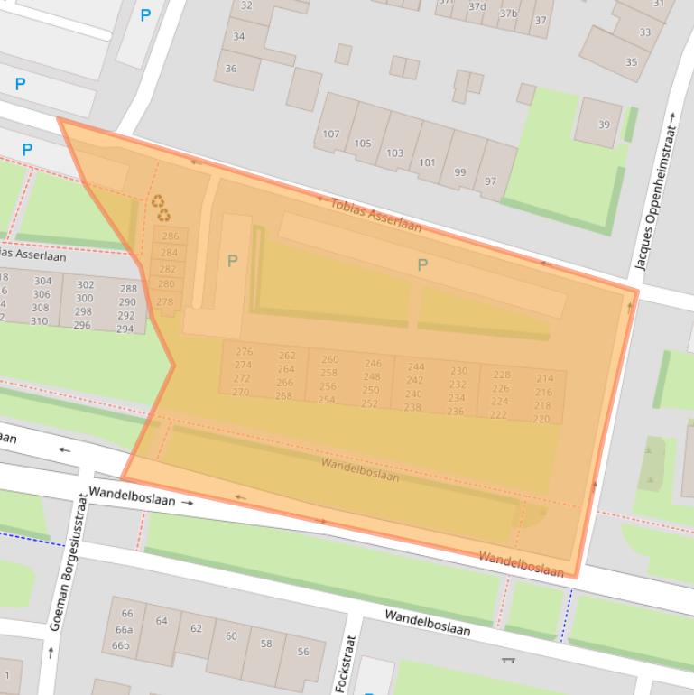 Kaart van postcodegebied 5042NX.