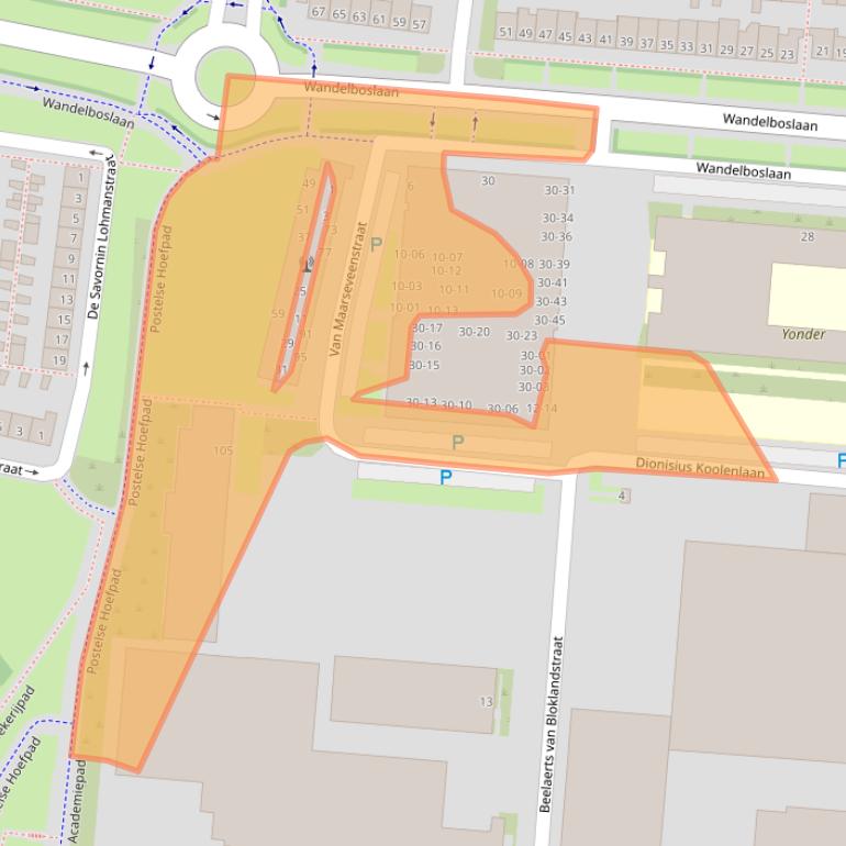 Kaart van postcodegebied 5042PK.