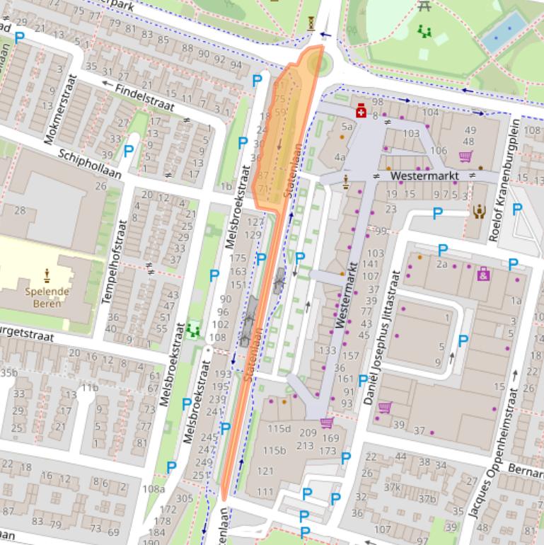 Kaart van postcodegebied 5042RR.