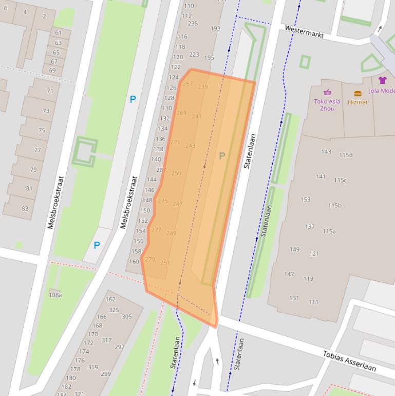 Kaart van postcodegebied 5042RV.