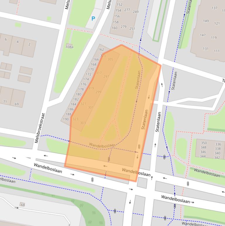 Kaart van postcodegebied 5042RW.