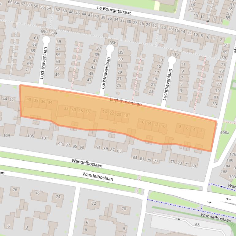 Kaart van postcodegebied 5042TD.