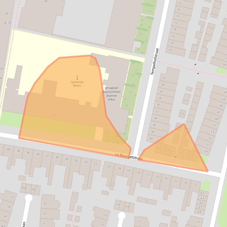 Kaart van postcodegebied 5042TG.