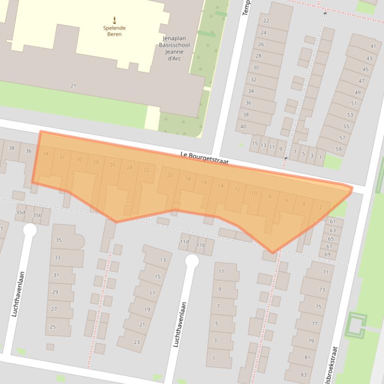 Kaart van postcodegebied 5042TH.